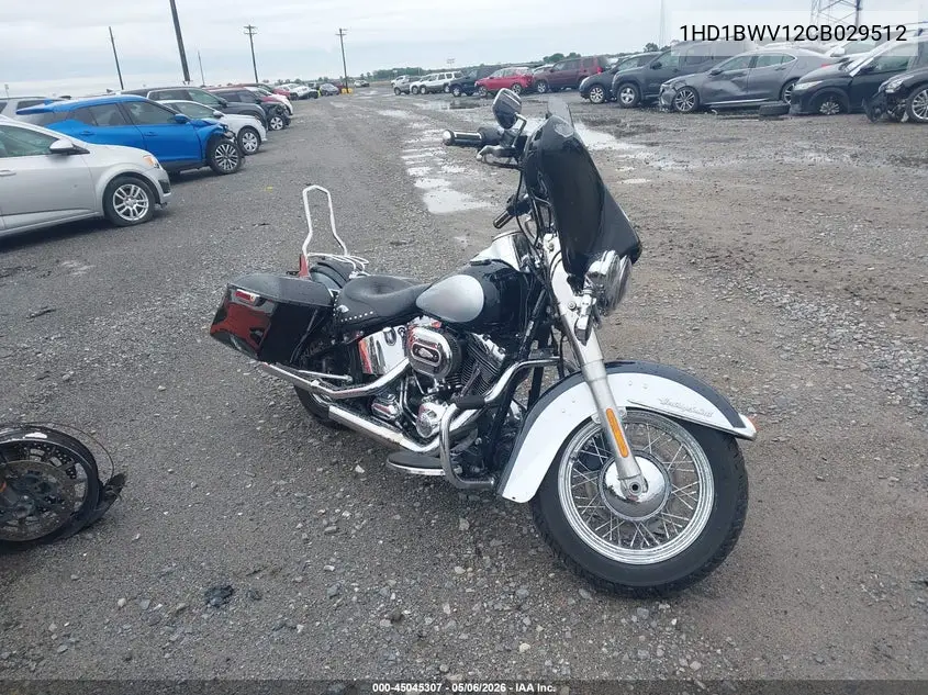 2012 Harley-Davidson Flstc Heritage Softail Classic VIN: 1HD1BWV12CB029512 Lot: 45045307