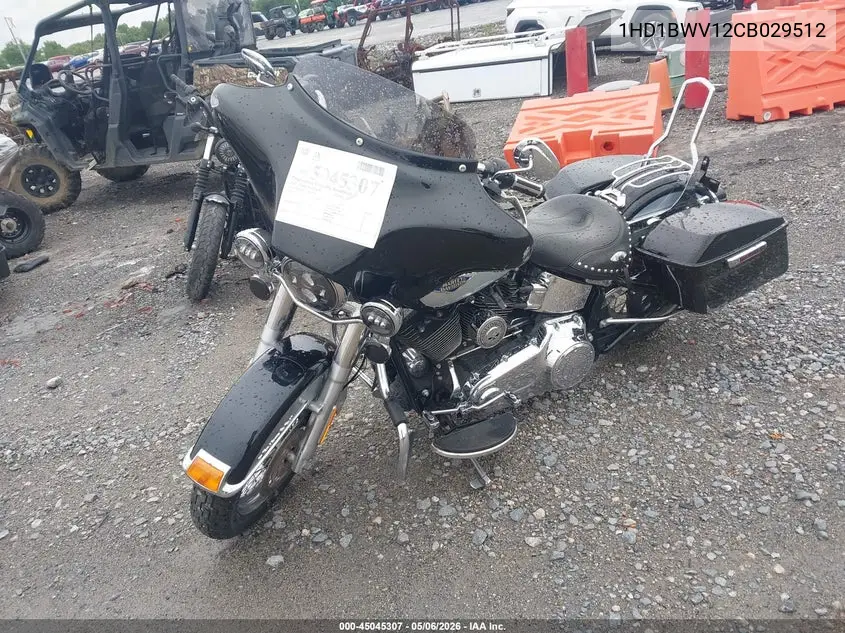 2012 Harley-Davidson Flstc Heritage Softail Classic VIN: 1HD1BWV12CB029512 Lot: 45045307