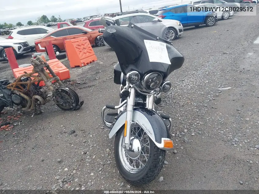 2012 Harley-Davidson Flstc Heritage Softail Classic VIN: 1HD1BWV12CB029512 Lot: 45045307