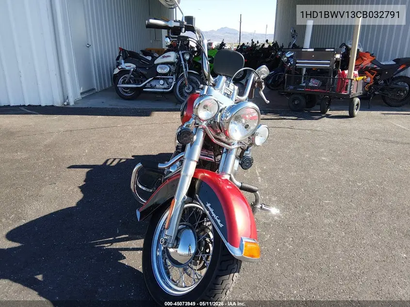 2012 Harley-Davidson Flstc Heritage Softail Classic VIN: 1HD1BWV13CB032791 Lot: 45073949