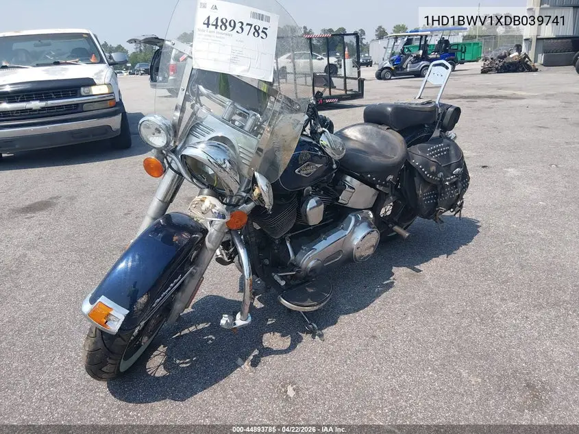 2013 Harley-Davidson Flstc Heritage Softail Classic VIN: 1HD1BWV1XDB039741 Lot: 44893785