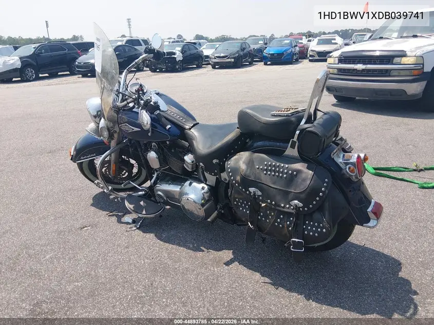 2013 Harley-Davidson Flstc Heritage Softail Classic VIN: 1HD1BWV1XDB039741 Lot: 44893785