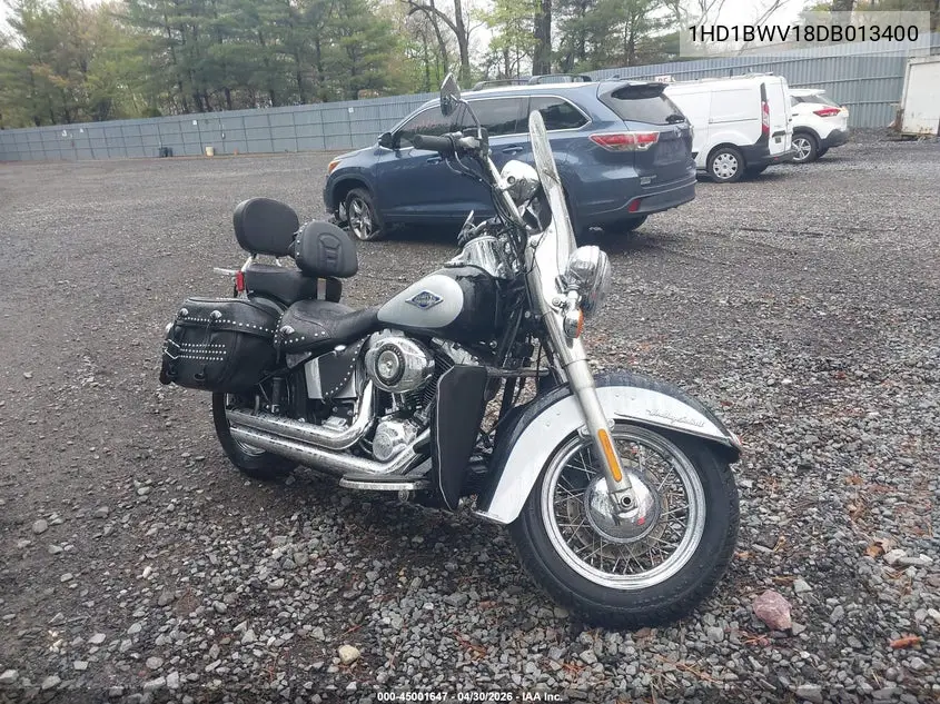 2013 Harley-Davidson Flstc Heritage Softail Classic VIN: 1HD1BWV18DB013400 Lot: 45001647