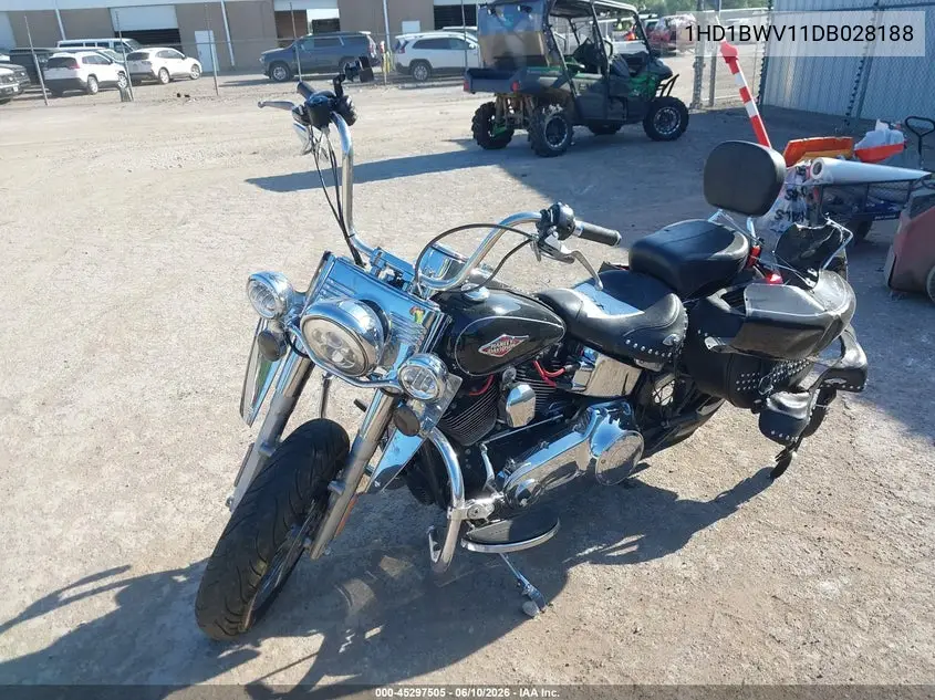 2013 Harley-Davidson Flstc Heritage Softail Classic VIN: 1HD1BWV11DB028188 Lot: 45297505