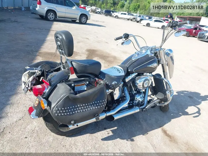 2013 Harley-Davidson Flstc Heritage Softail Classic VIN: 1HD1BWV11DB028188 Lot: 45297505