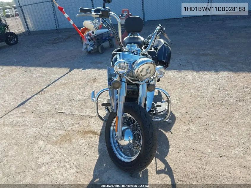 2013 Harley-Davidson Flstc Heritage Softail Classic VIN: 1HD1BWV11DB028188 Lot: 45297505