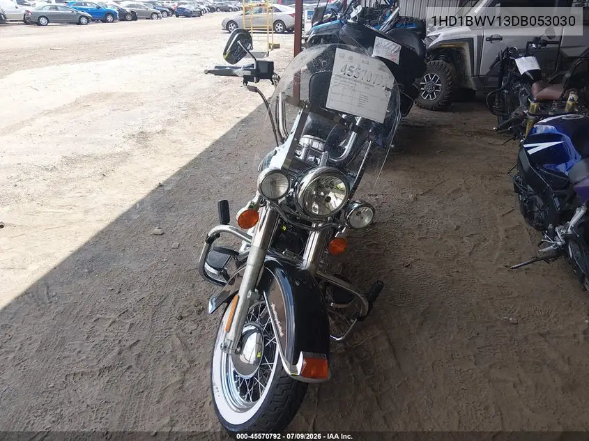 2013 Harley-Davidson Flstc Heritage Softail Classic VIN: 1HD1BWV13DB053030 Lot: 45570792