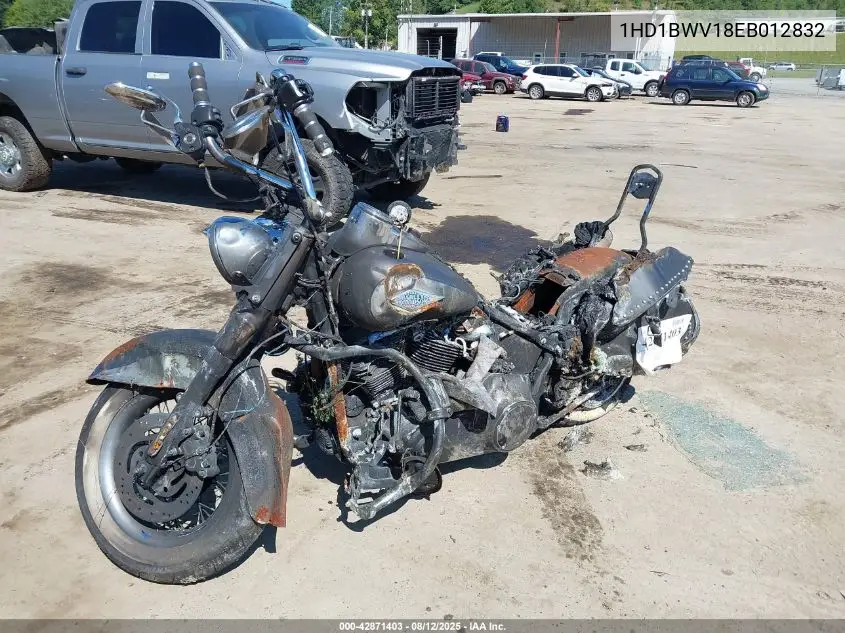 2014 Harley-Davidson Flstc Heritage Softail Classic VIN: 1HD1BWV18EB012832 Lot: 42871403