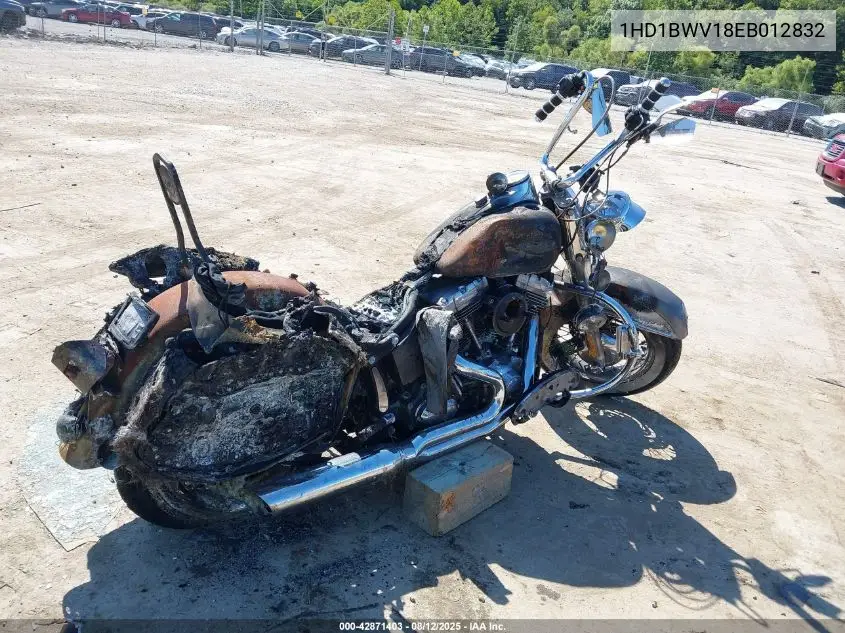 2014 Harley-Davidson Flstc Heritage Softail Classic VIN: 1HD1BWV18EB012832 Lot: 42871403