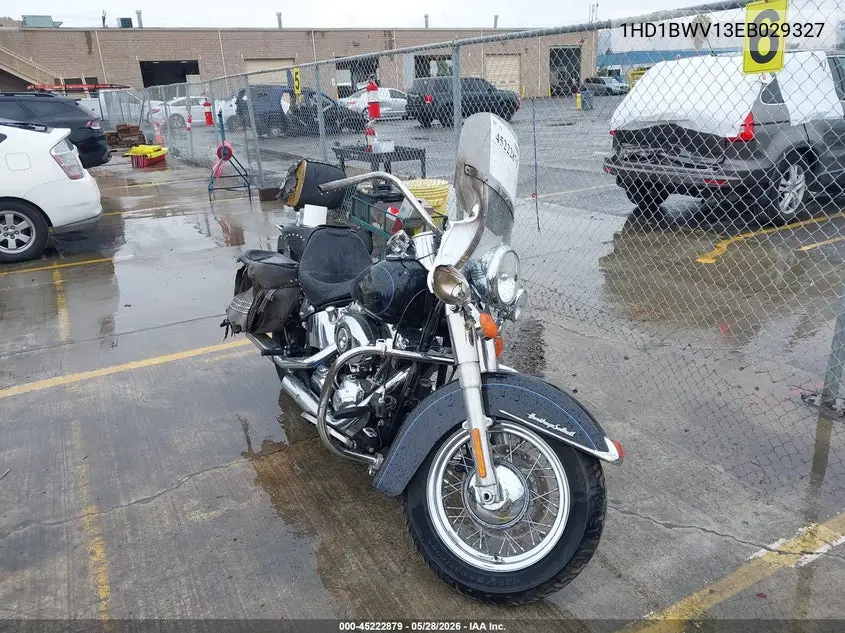 2014 Harley-Davidson Flstc Heritage Softail Classic VIN: 1HD1BWV13EB029327 Lot: 45222879