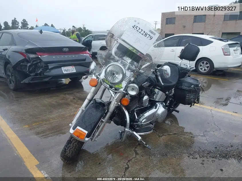 2014 Harley-Davidson Flstc Heritage Softail Classic VIN: 1HD1BWV13EB029327 Lot: 45222879