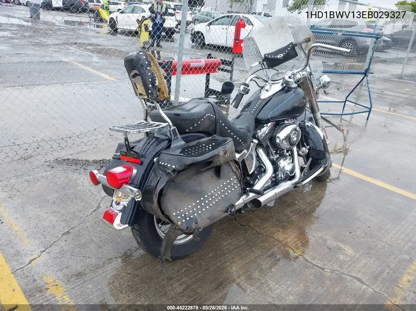 2014 Harley-Davidson Flstc Heritage Softail Classic VIN: 1HD1BWV13EB029327 Lot: 45222879