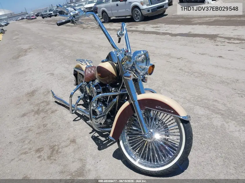 2014 Harley-Davidson Flstn Softail Deluxe VIN: 1HD1JDV37EB029548 Lot: 45386477