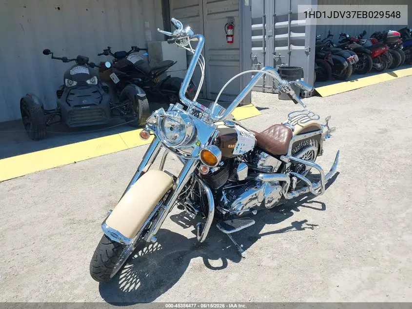 2014 Harley-Davidson Flstn Softail Deluxe VIN: 1HD1JDV37EB029548 Lot: 45386477