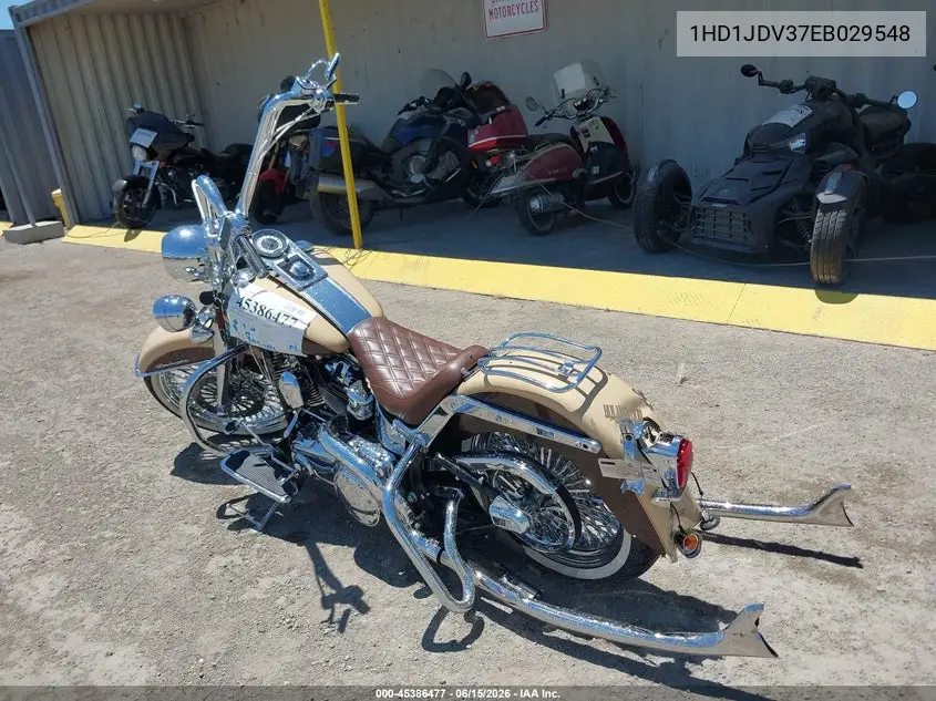 2014 Harley-Davidson Flstn Softail Deluxe VIN: 1HD1JDV37EB029548 Lot: 45386477