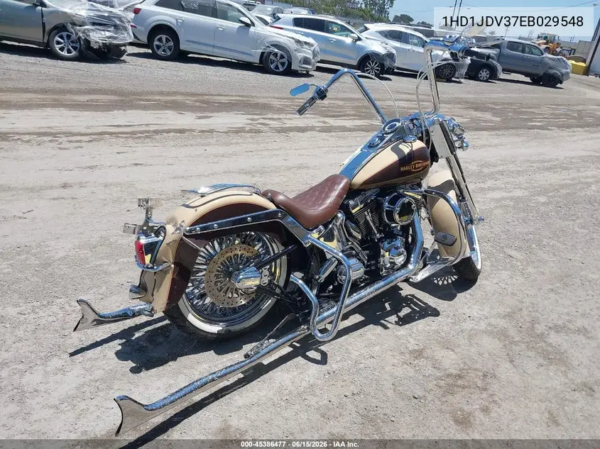 2014 Harley-Davidson Flstn Softail Deluxe VIN: 1HD1JDV37EB029548 Lot: 45386477