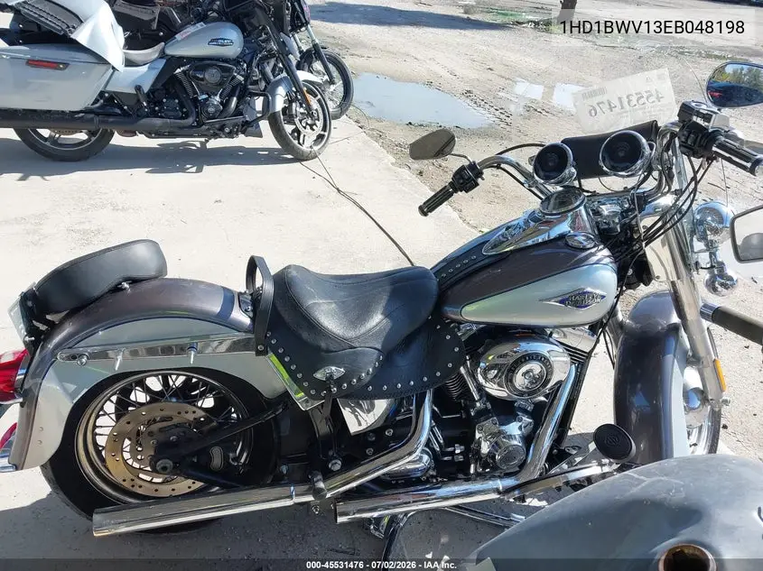 2014 Harley-Davidson Flstc Heritage Softail Classic VIN: 1HD1BWV13EB048198 Lot: 45531476