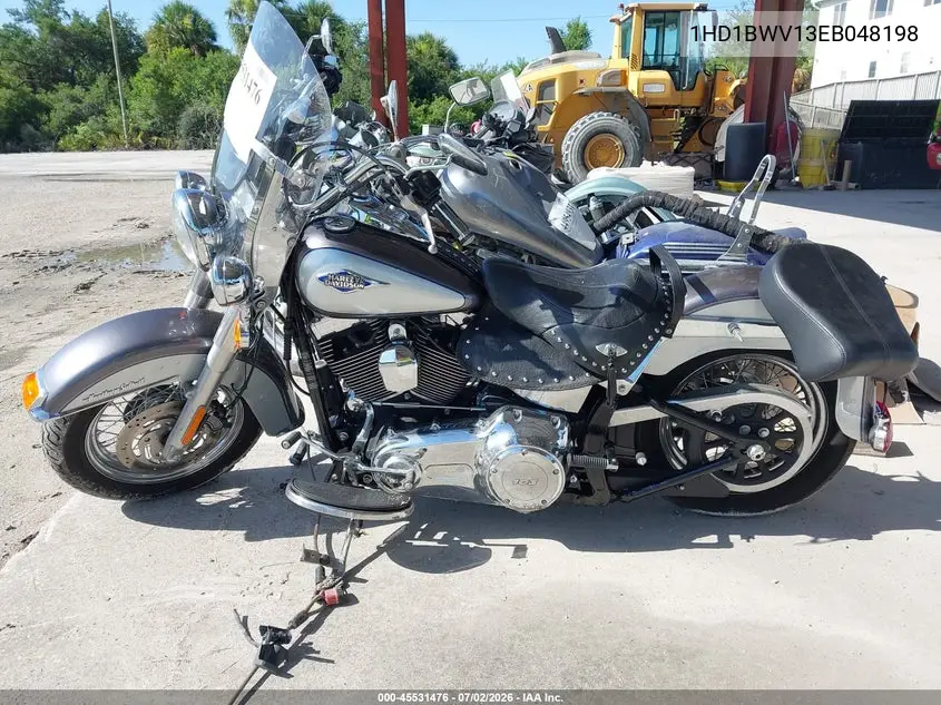 2014 Harley-Davidson Flstc Heritage Softail Classic VIN: 1HD1BWV13EB048198 Lot: 45531476