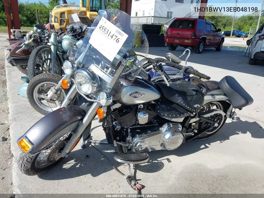 2014 Harley-Davidson Flstc Heritage Softail Classic VIN: 1HD1BWV13EB048198 Lot: 45531476