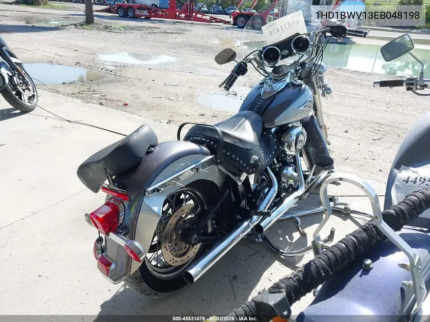 2014 Harley-Davidson Flstc Heritage Softail Classic VIN: 1HD1BWV13EB048198 Lot: 45531476