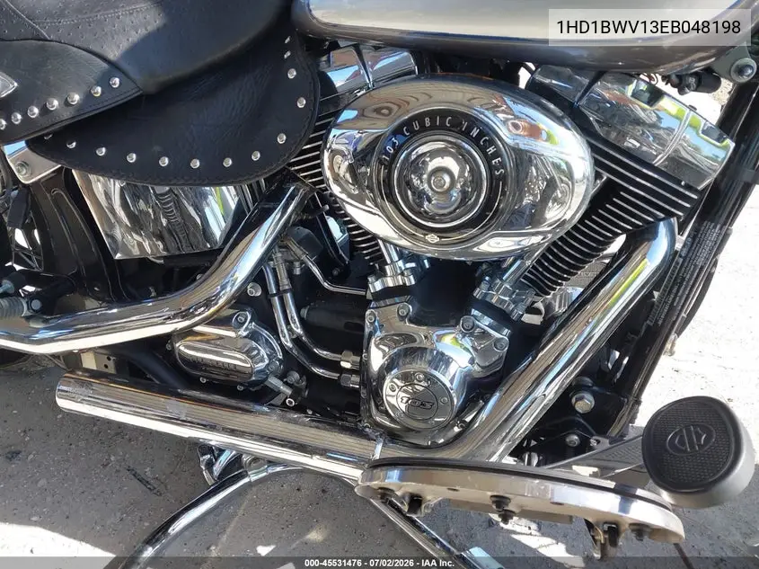 2014 Harley-Davidson Flstc Heritage Softail Classic VIN: 1HD1BWV13EB048198 Lot: 45531476