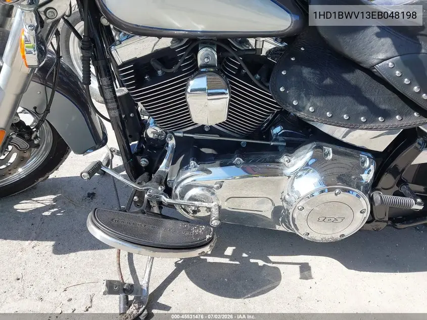 2014 Harley-Davidson Flstc Heritage Softail Classic VIN: 1HD1BWV13EB048198 Lot: 45531476