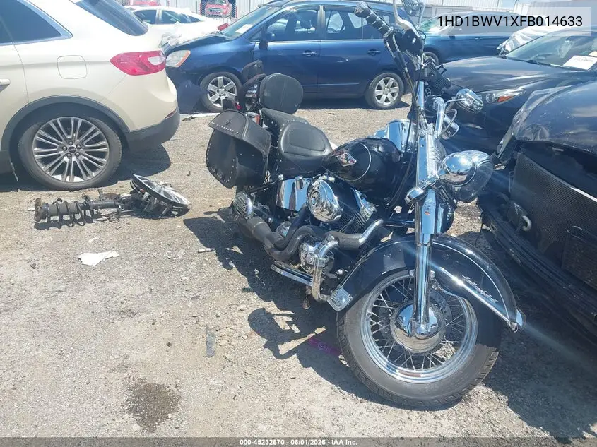 2015 Harley-Davidson Flstc Heritage Softail Classic VIN: 1HD1BWV1XFB014633 Lot: 45232670