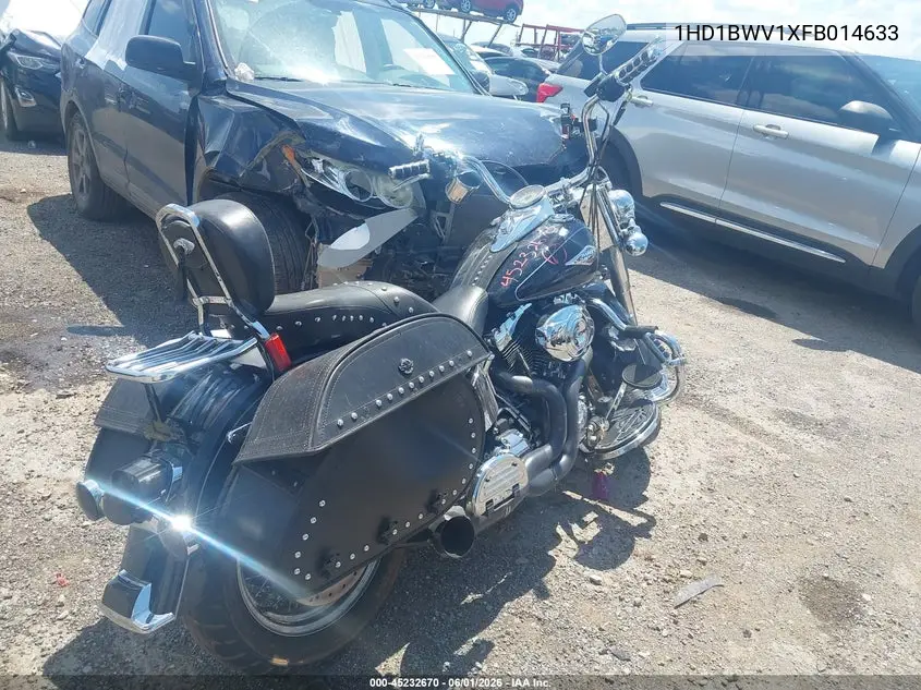 2015 Harley-Davidson Flstc Heritage Softail Classic VIN: 1HD1BWV1XFB014633 Lot: 45232670