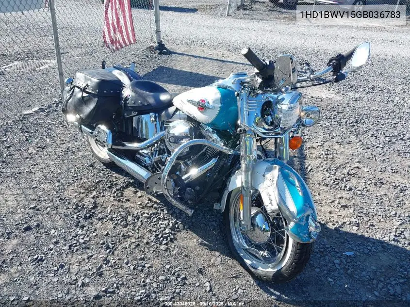 2016 Harley-Davidson Flstc Heritage Softail Classic VIN: 1HD1BWV15GB036783 Lot: 43046928