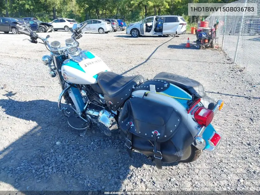 2016 Harley-Davidson Flstc Heritage Softail Classic VIN: 1HD1BWV15GB036783 Lot: 43046928