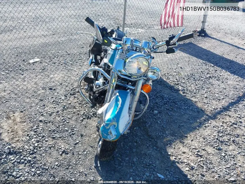 2016 Harley-Davidson Flstc Heritage Softail Classic VIN: 1HD1BWV15GB036783 Lot: 43046928