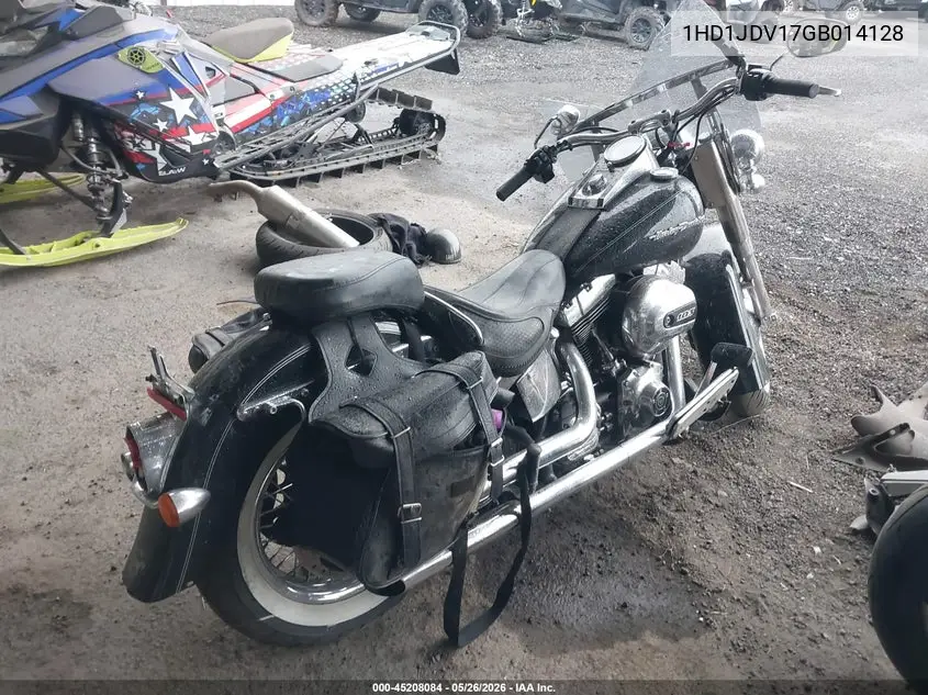 2016 Harley-Davidson Flstn Softail Deluxe VIN: 1HD1JDV17GB014128 Lot: 45208084