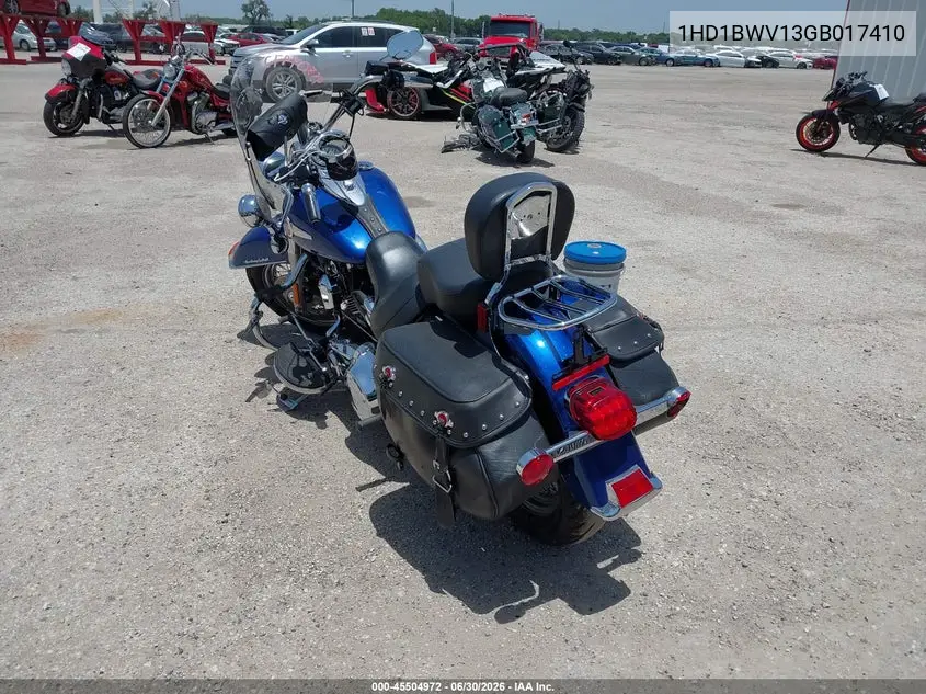 2016 Harley-Davidson Flstc Heritage Softail Classic VIN: 1HD1BWV13GB017410 Lot: 45504972