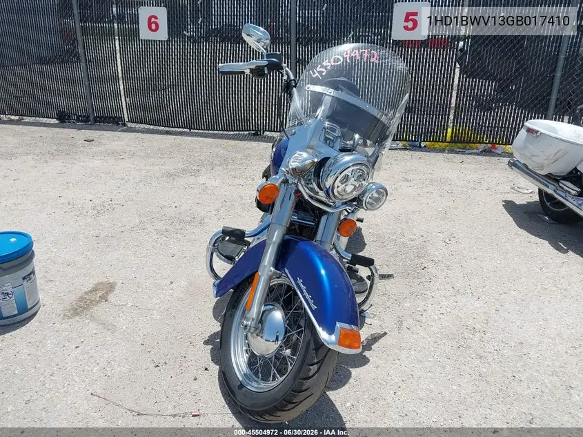 2016 Harley-Davidson Flstc Heritage Softail Classic VIN: 1HD1BWV13GB017410 Lot: 45504972