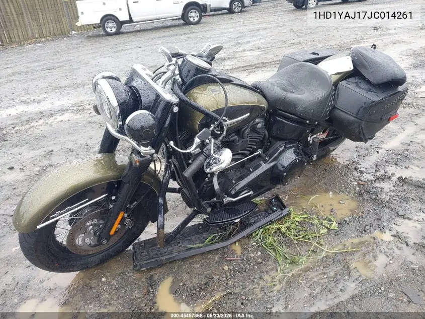 2018 Harley-Davidson Flhc Heritage Classic VIN: 1HD1YAJ17JC014261 Lot: 45457366