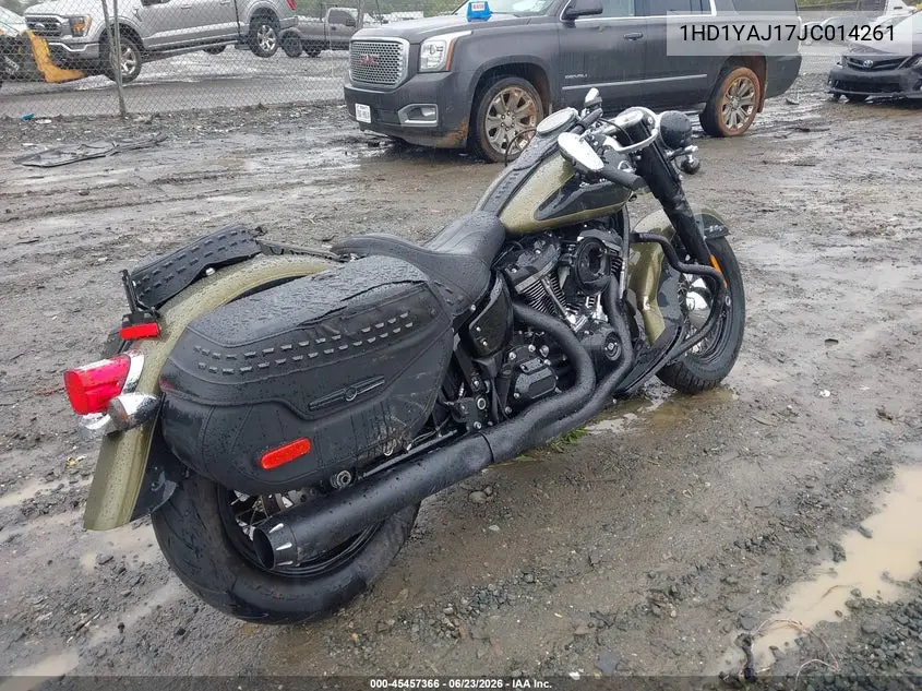 2018 Harley-Davidson Flhc Heritage Classic VIN: 1HD1YAJ17JC014261 Lot: 45457366