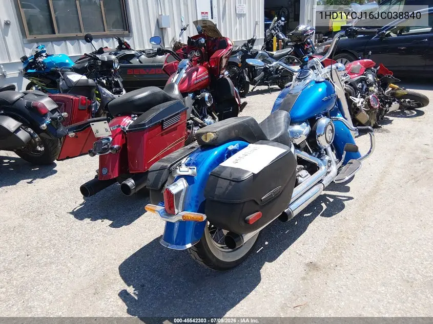 2018 Harley-Davidson Flde Deluxe VIN: 1HD1YCJ16JC038840 Lot: 45542303