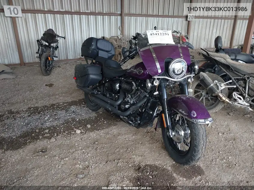 2019 Harley-Davidson Flhcs VIN: 1HD1YBK33KC013986 Lot: 45412250