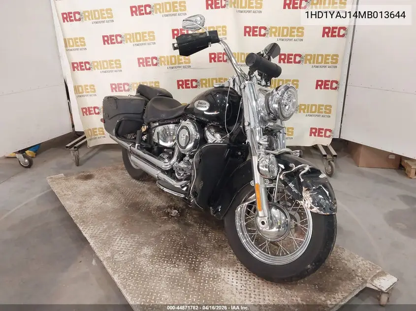2021 Harley-Davidson Flhc VIN: 1HD1YAJ14MB013644 Lot: 44871782