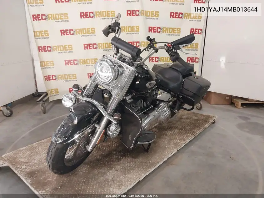 2021 Harley-Davidson Flhc VIN: 1HD1YAJ14MB013644 Lot: 44871782