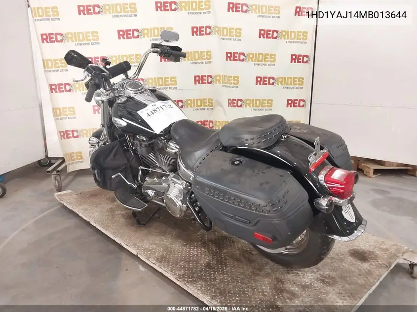 2021 Harley-Davidson Flhc VIN: 1HD1YAJ14MB013644 Lot: 44871782