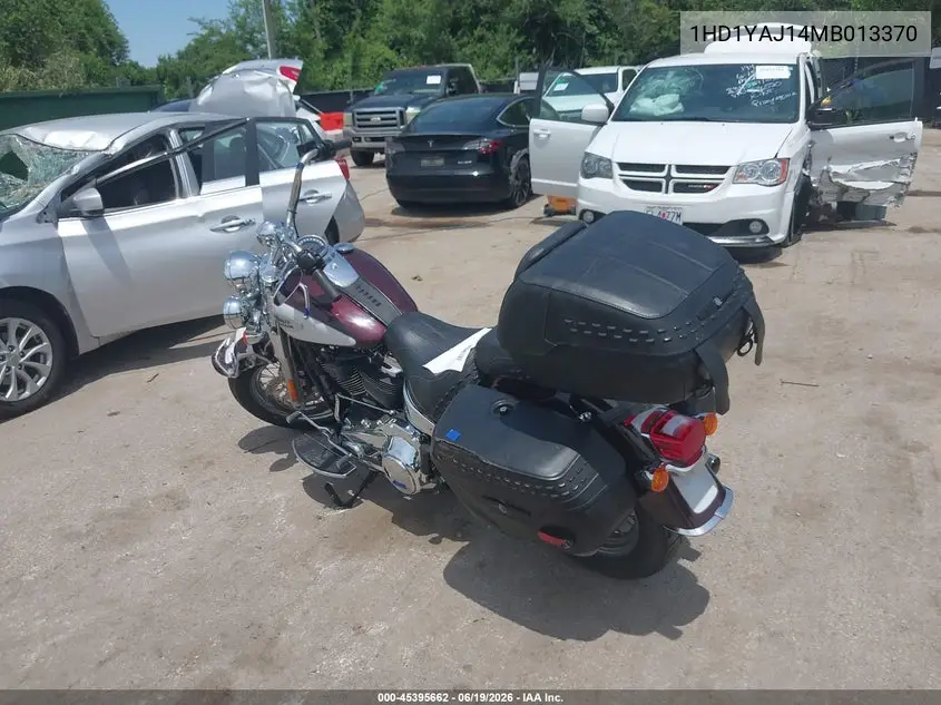 2021 Harley-Davidson Flhc VIN: 1HD1YAJ14MB013370 Lot: 45395662
