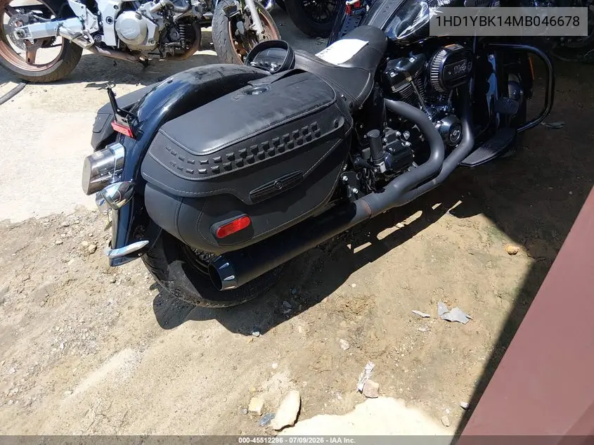 2021 Harley-Davidson Flhcs VIN: 1HD1YBK14MB046678 Lot: 45512296