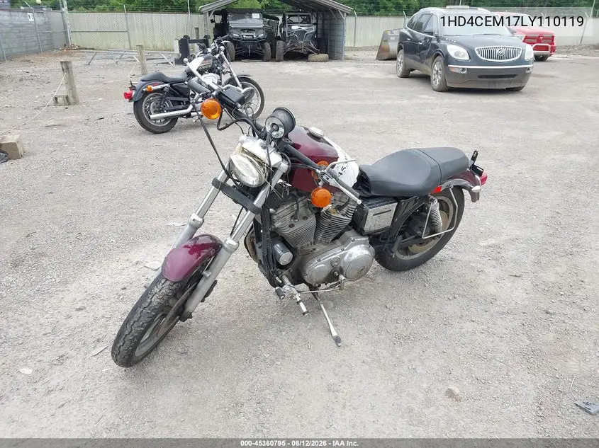 1990 Harley-Davidson Xlh883 H VIN: 1HD4CEM17LY110119 Lot: 45360795