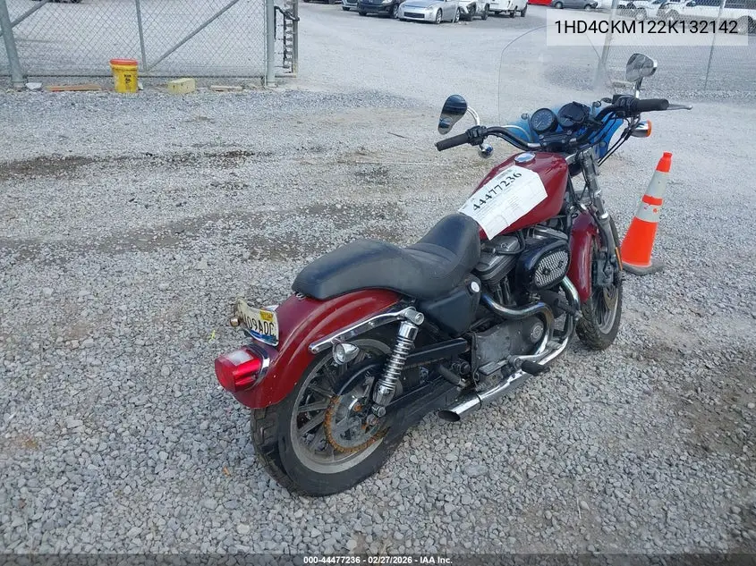 2002 Harley-Davidson Xlh883 R VIN: 1HD4CKM122K132142 Lot: 44477236