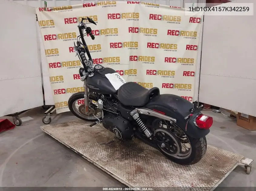 2007 Harley-Davidson Fxdbi VIN: 1HD1GX4157K342259 Lot: 45240818
