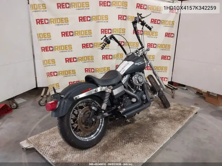2007 Harley-Davidson Fxdbi VIN: 1HD1GX4157K342259 Lot: 45240818