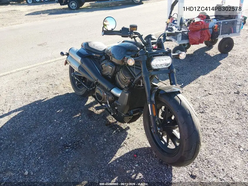 2023 Harley-Davidson Rh1250 S VIN: 1HD1ZC414PB302578 Lot: 45358980