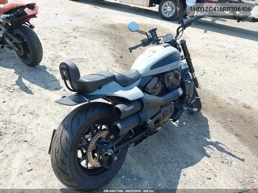 2024 Harley-Davidson Rh1250 S VIN: 1HD1ZC416RB306408 Lot: 45417366