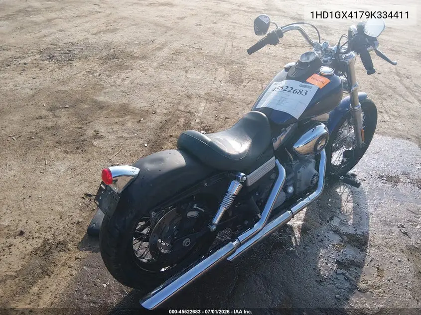 2009 Harley-Davidson Fxdb VIN: 1HD1GX4179K334411 Lot: 45522683